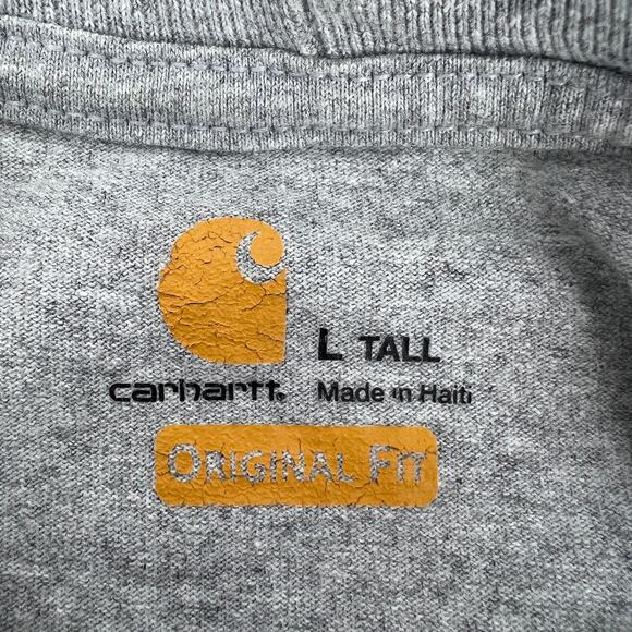 Carhartt Gray Pocket T Shirt Original Fit Mens Size L - Picture 5 of 7